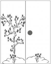 Пескоструйный рисунок Дерево 130
